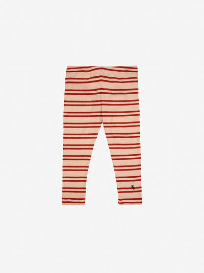 Bobo Choses - Gestreifte Leggings 'Baby Red Stripes leggings'