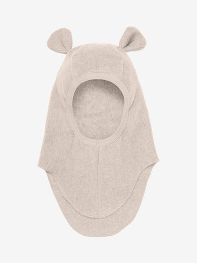 Huttelihut - Kinder Schlupfmütze mit Ohren 'Balaclava Ears Cotton Fleece - Camel Melange'