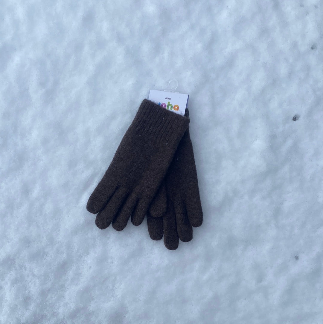 Joha - Handschuhe aus Wolle 'Gloves-Kids - Braun'