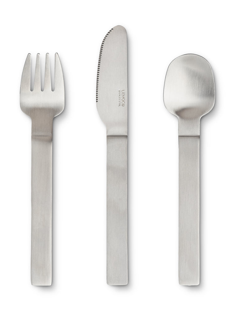 Liewood - Besteck aus Edelstahl 'Colin junior cutlery - Steel'