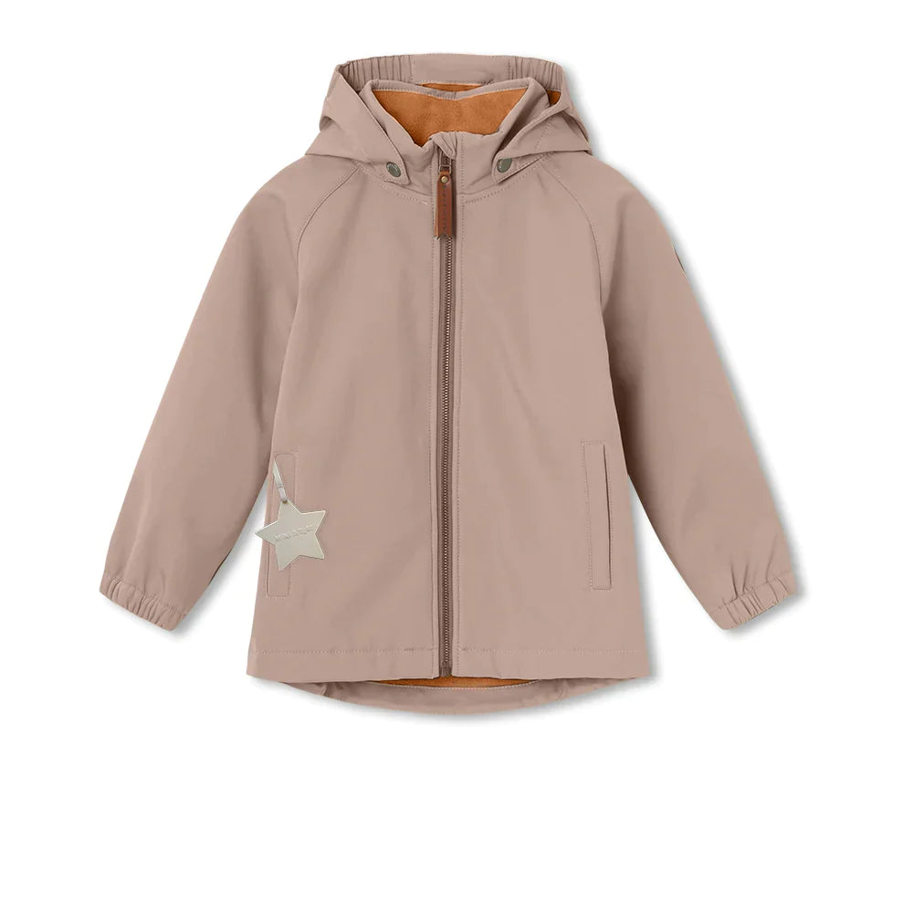 Mini A Ture - Softshell 'Aden spring jacket - Mocha Merinque'