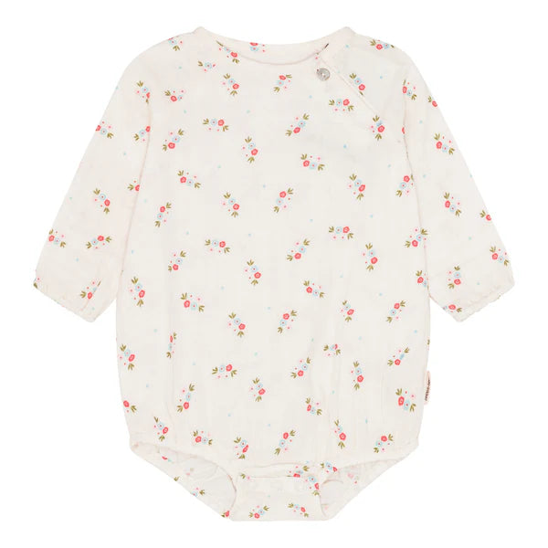 Okker-Gokker - Body mit Blumen 'MUSLIN AOP BLUE FLORAL ROMPER - BLUE FLORAL'