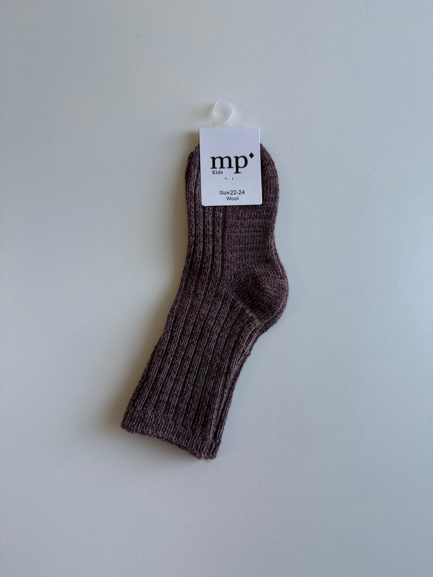 MP Denmark - Socken aus Wolle 'Quinn socks - Dark Purple Dove'