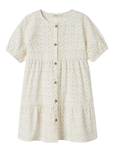 Lil Atelier - Kleid 'NBFHAILEY SS LOOSE BODY DRESS LILL - Coconut Milk'