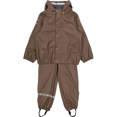 Mikk-line - Regenanzug 'PU Rain w. Susp. Recycled - Chocolate Chip'