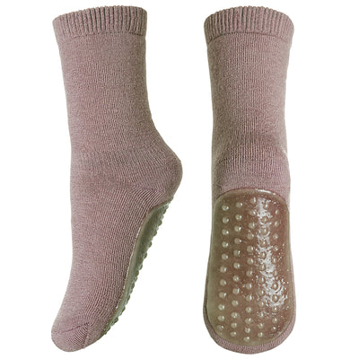 MP Denmark - Rutschfeste Socken aus Wolle 'Wool socks, anti-slip - Wood Rose'