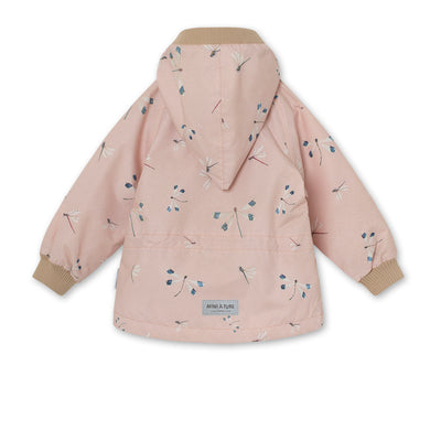 Mini A Ture - Übergangsjacke 'Wai fleece lined printed spring jacket. GRS - Print Rose Dra'