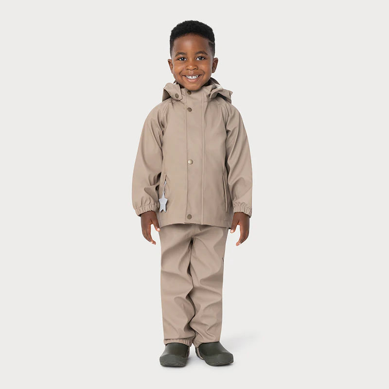 Mini A Ture - Regenanzug 'MATREINAR rain set. GRS - Grey brown'