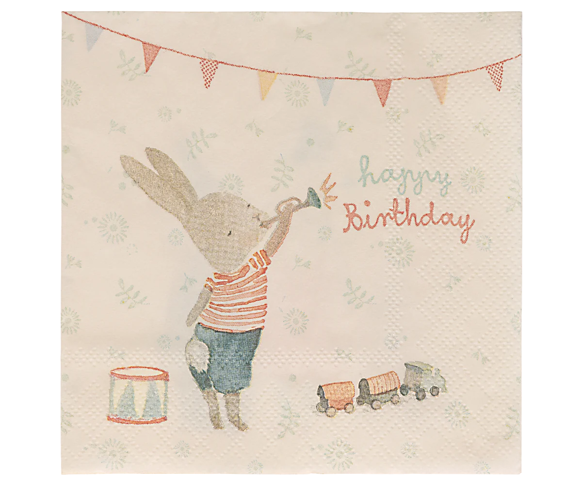 Maileg - 'Serviette, Happy day'