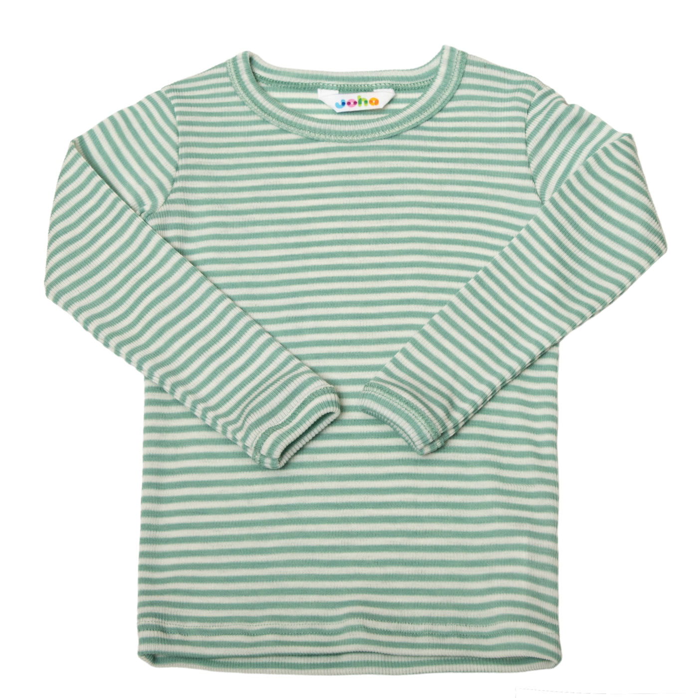 Joha - Langarm Shirt aud Wolle/Seide 'Blouse w/long sleeves - Grün gestrieft'
