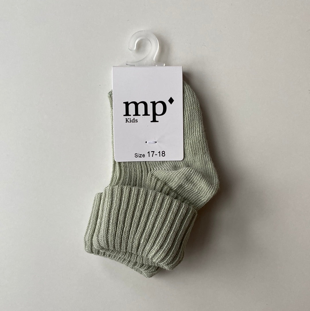 MP Denmark - Socken aus Baumwolle 'Cotton rib baby socks - Desert Sage'