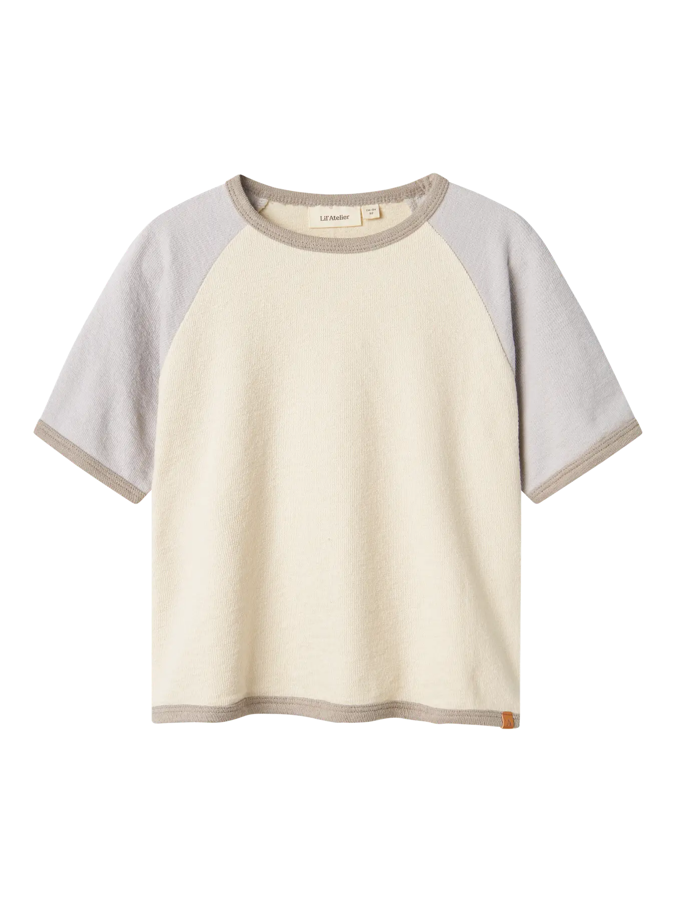 Lil Atelier - T-shirt 'NMMNUNAN SS LOOSE TOP LIL - Turtledove VAPOR BLUE'