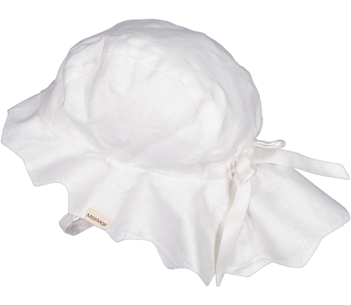 MarMar - Sonnenhut 'Alba Baby L Scallop, Linen - White'