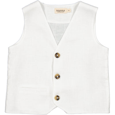Marmar - Kurzarm Hemd 'Jalfa, Linen, tops, Baby - White'