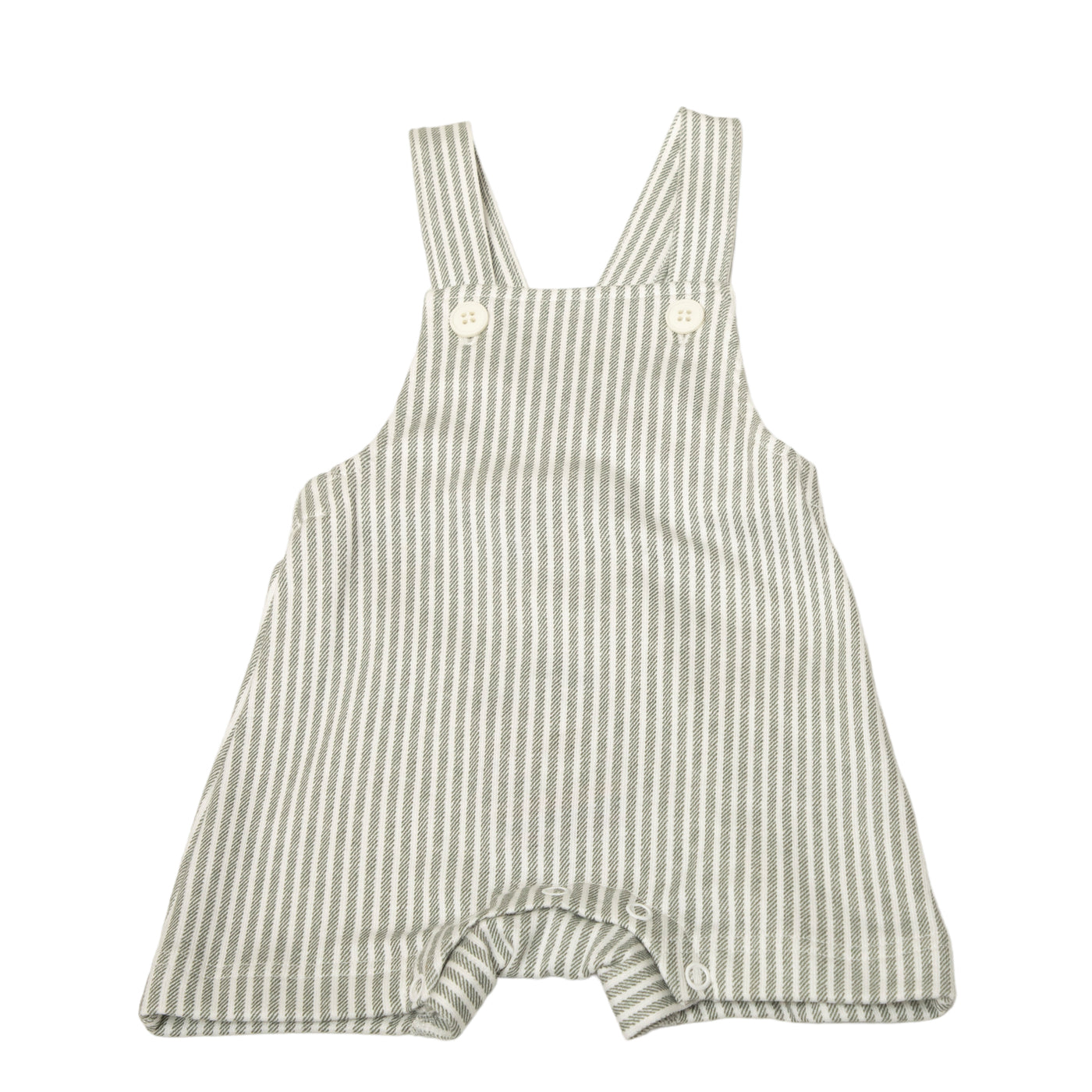 Joha - Latzhose Kurz 'Summer overall - Weiss Green'