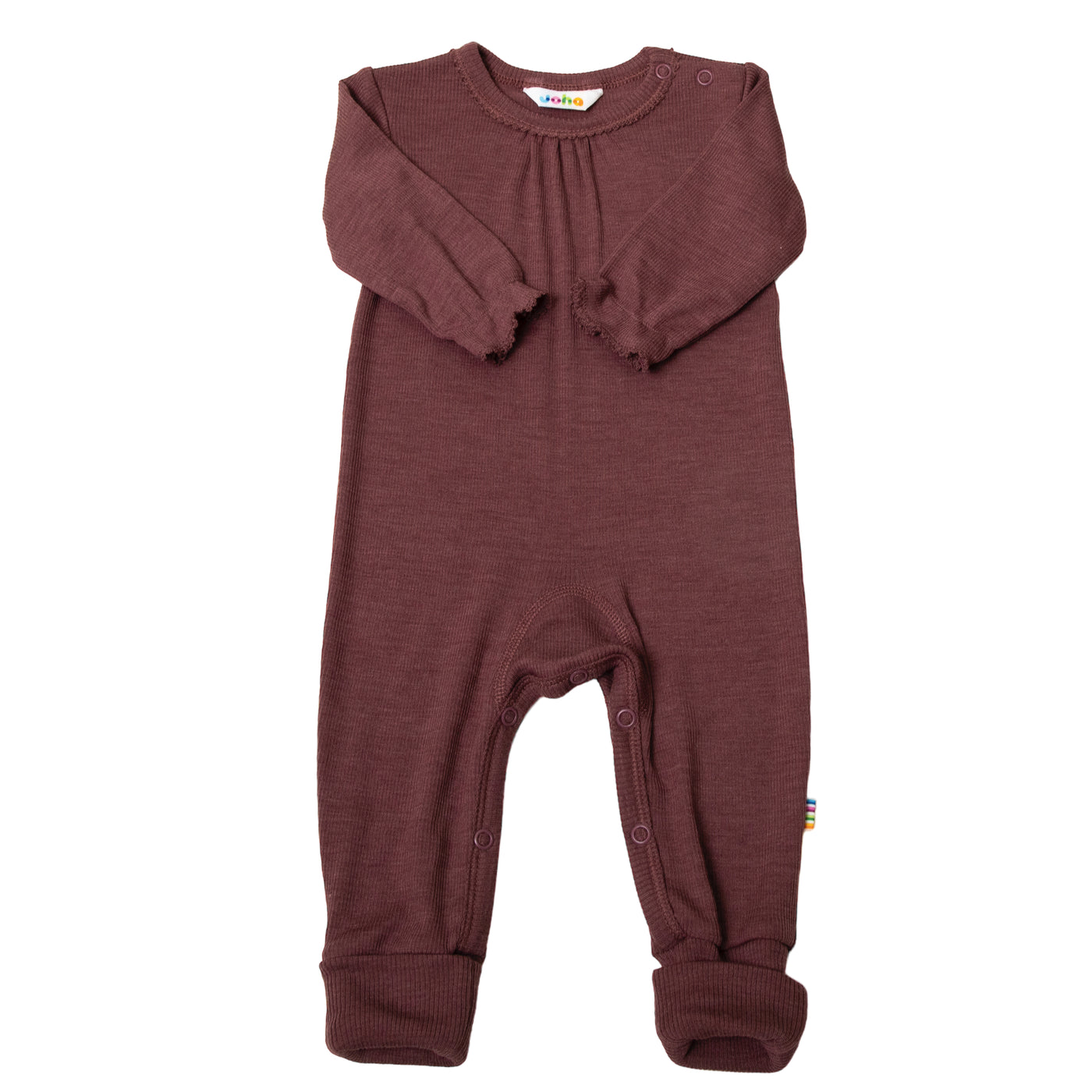 Joha - Schlafanzug aus Wolle/Seide 'Jumpsuit Basic - Bordeaux'