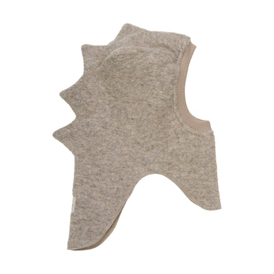 Huttelihut - Schlupfmütze als Dino 'Balaclava Triangles Wool - Camel Melange'