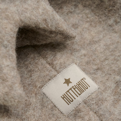 Huttelihut - Schlupfmütze als Dino 'Balaclava Triangles Wool - Camel Melange'