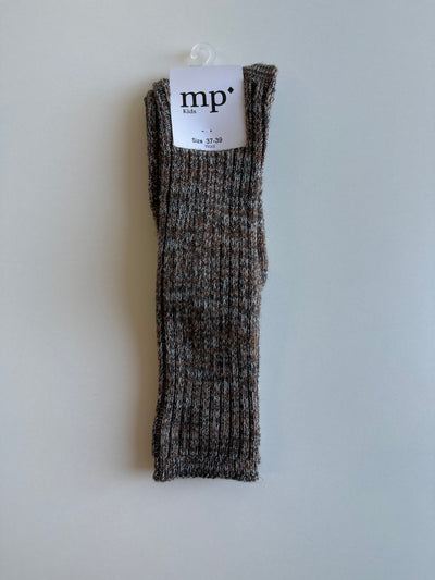 MP Denmark - Socken aus Wolle 'Noa socks - Dark Grey Melange'