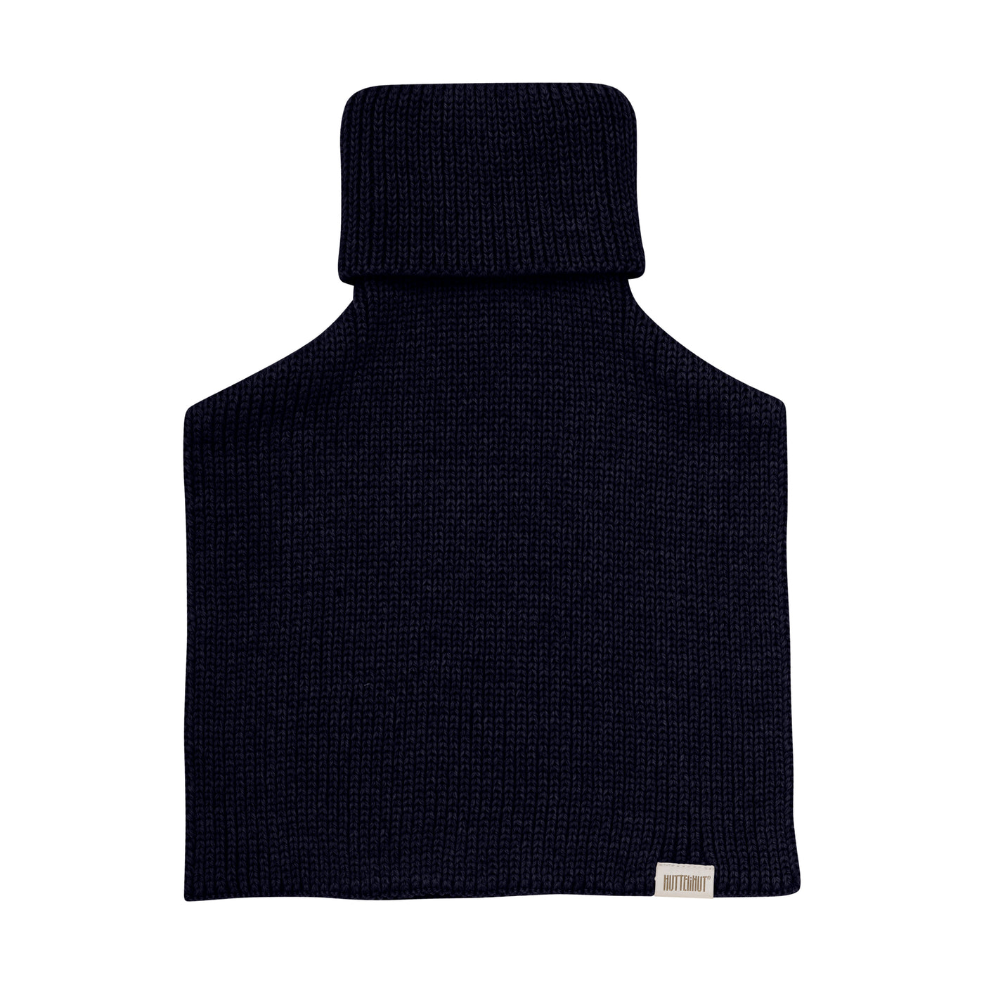 Huttelihut - Schal aus Wolle 'Neck Warmer Wool Knit - Dark Navy'