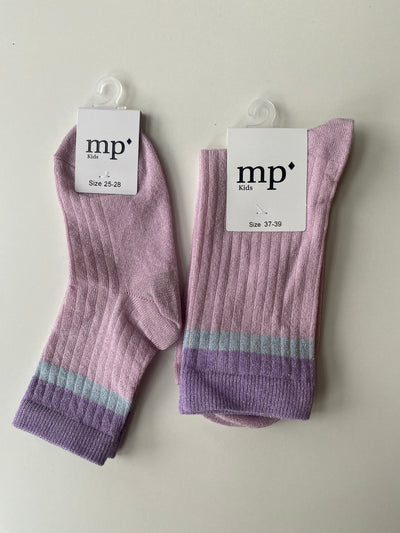 MP Denmark - Strümpfe Glitzer 'Norma glitter socks - Fragrant Lilac'