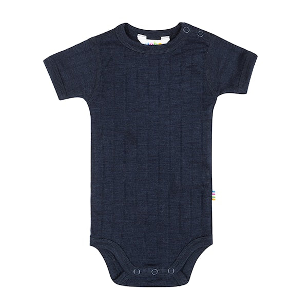Joha - Kurzarm Body aus Wolle/Seide - 'Body w/short sleeves - Navy'