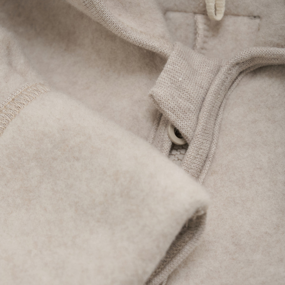 Huttelihut - Overall aus Baumwollefleece 'Pram Suit Cotton Fleece - Camel Melange'