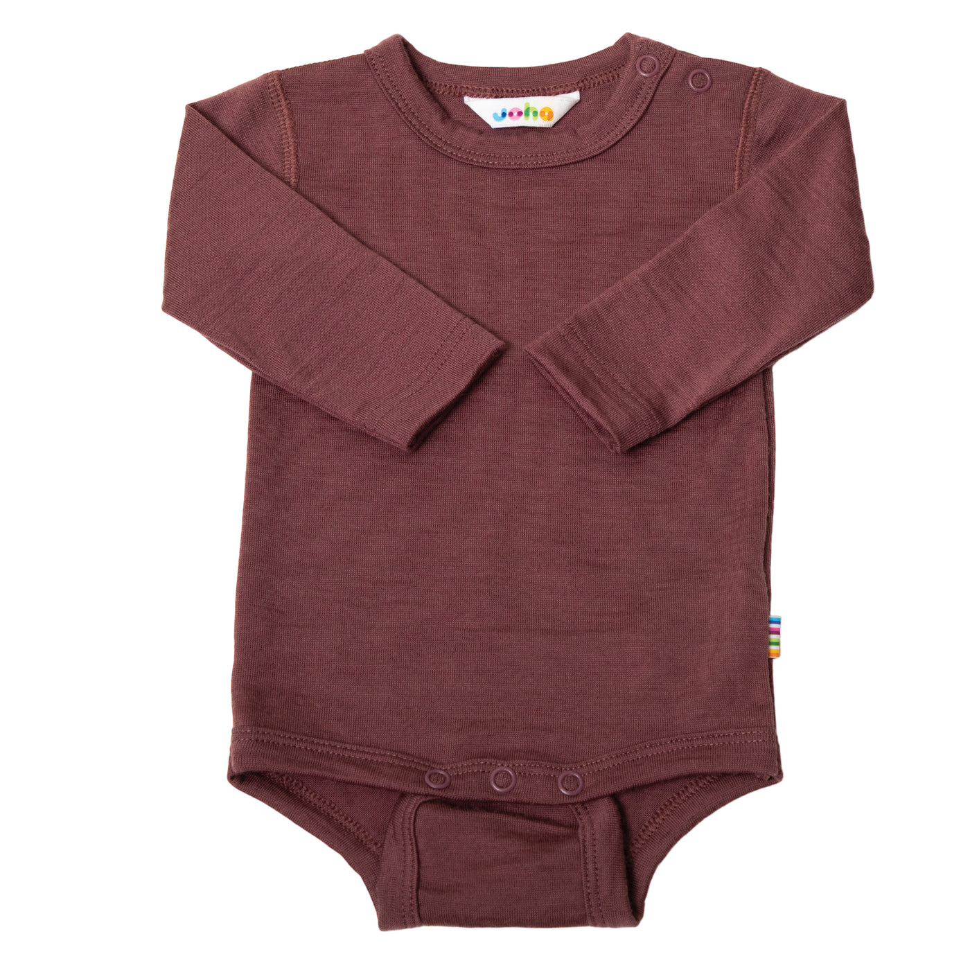 Joha - Body aus Wolle 'Body w/ long sleeves - Bordeaux'