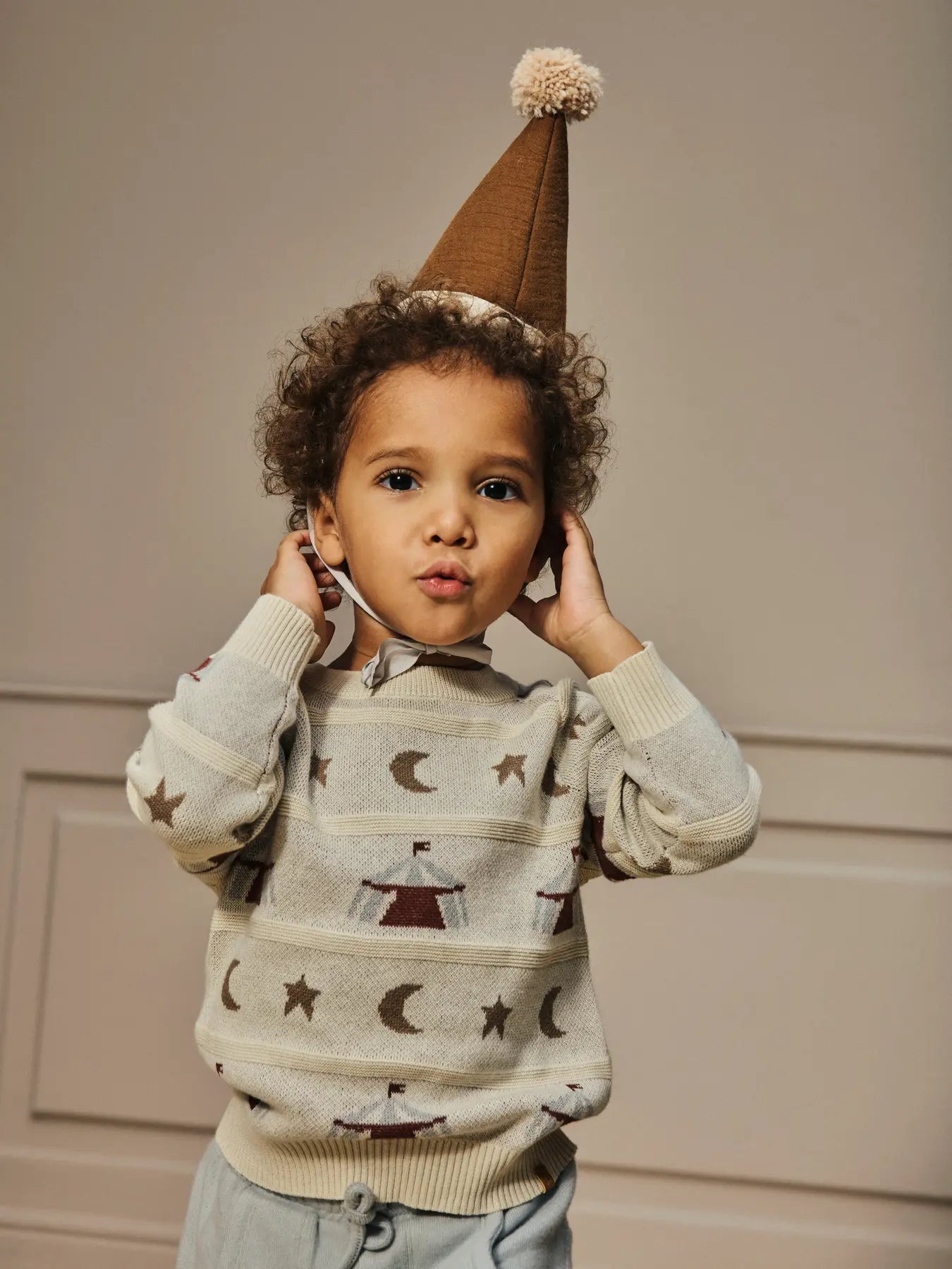 Lil Atelier - Pullover 'NMMLAMAI LS KNIT LIL - Turtledove'