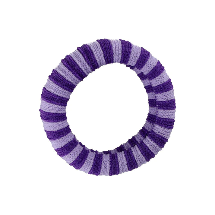 Lulue -  Dickes Haargummi mit Streifen ’EA HAIR TIE - DARK PURPLE/PURPLE‘