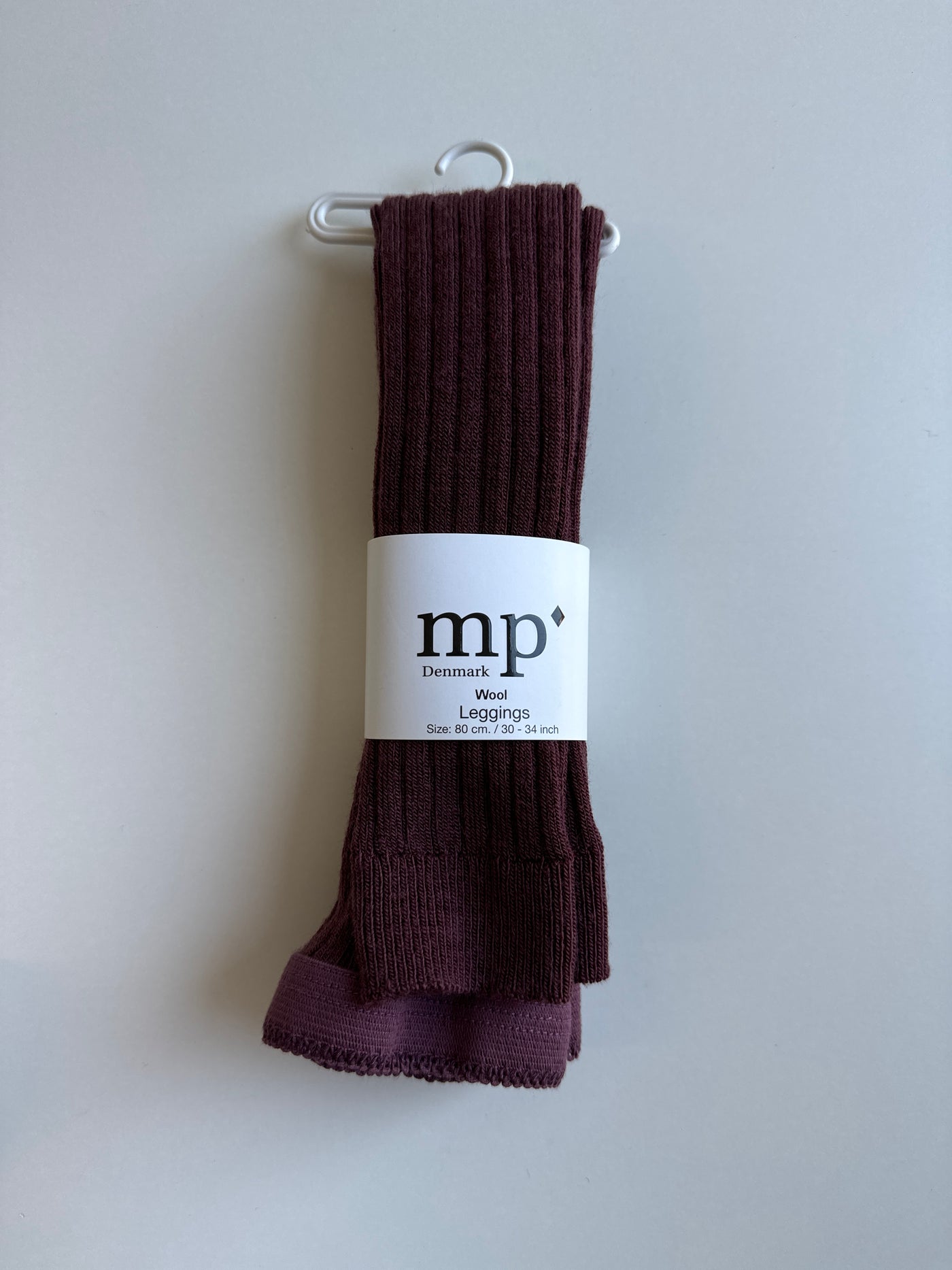 MP Denmark - Leggings aus Wolle 'Wool rib Tights - Grape Skin'