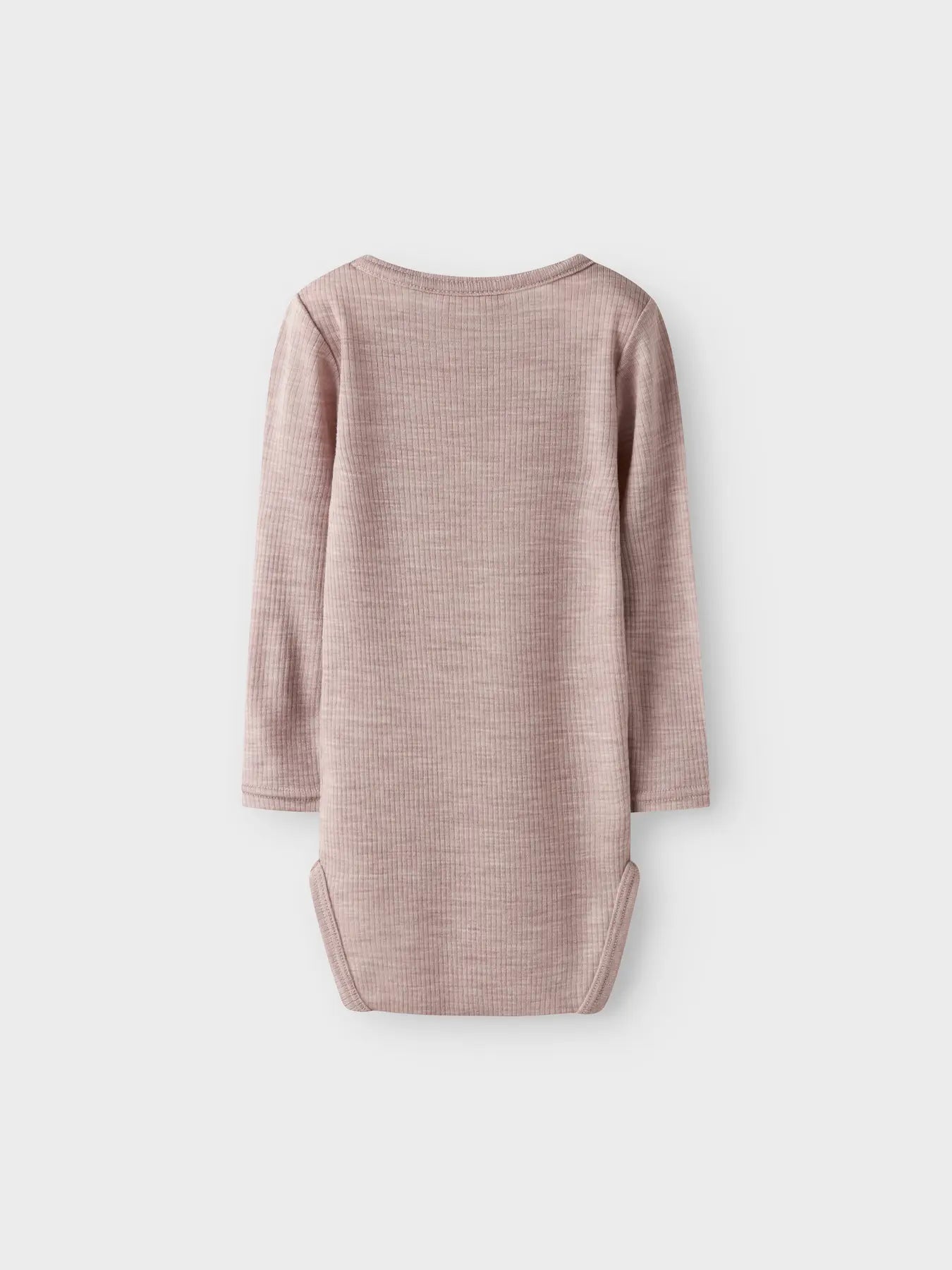 Name it - Langarmbody aus Wolle NBNWAX WOOL RIB LS BODY NOOS- Shadow Gray'