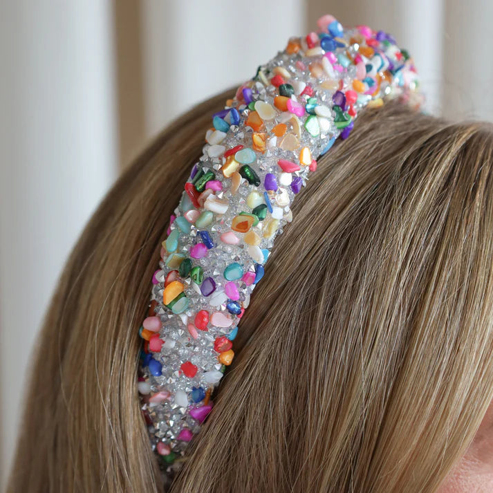 Lulue - Haarreifen mit Steinen 'CASSANDRA HAIRBAND - MULTI'