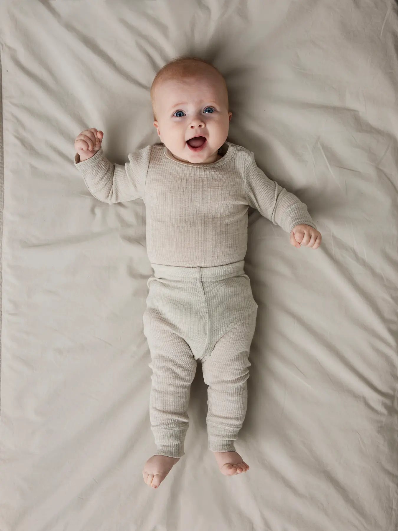 Name it - Leggings aus Wolle 'NBNWAX WOOL RIB LEGGING NOOS   - Nacreous Cloud'
