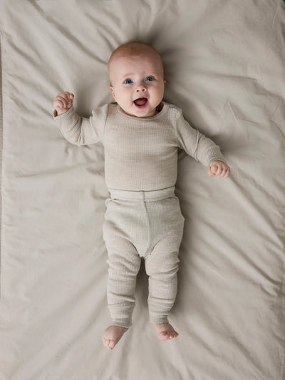 Name it - Leggings aus Wolle 'NBNWAX WOOL RIB LEGGING NOOS   - Nacreous Cloud'