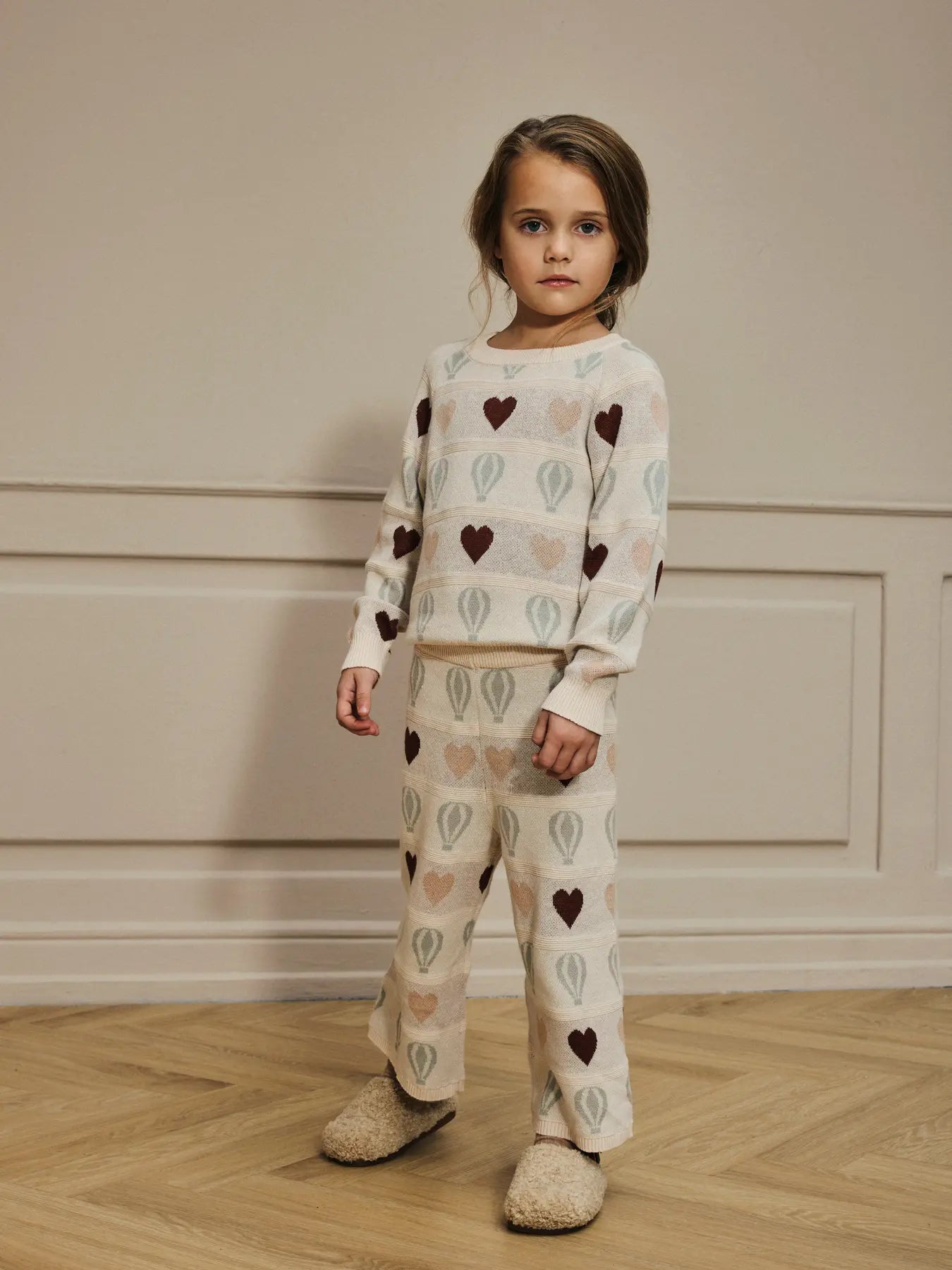 Lil Atelier - Pullover 'NMFLAMAI KIS LS KNIT LIL - Pastel Parchment'