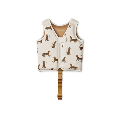 Liewood - Schwimmweste mit Leo 'Dove swim vest - Leopard / Sandy'