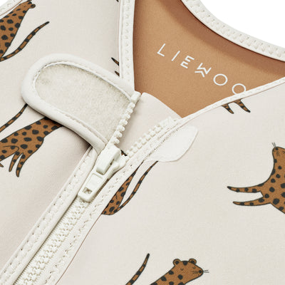 Liewood - Schwimmweste mit Leo 'Dove swim vest - Leopard / Sandy'