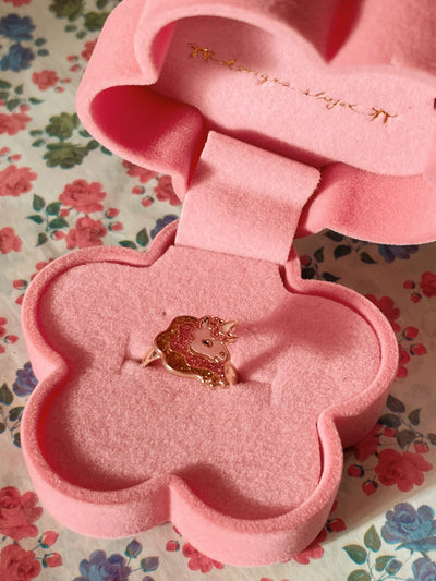 Konges Slojd - Ring mit Einhorn 'Kleine Ringschachtel - unicorn'