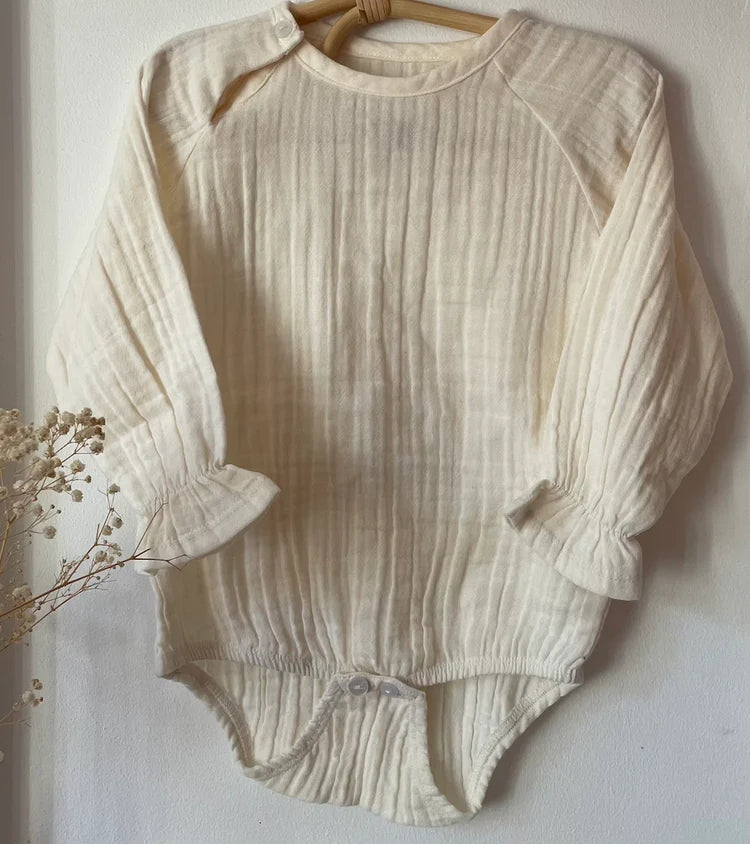 Okker-Gokker - Body aus Muslin 'MUSLIN BABY BODY/ROMPER - MILKBOY ROSE MATCH'
