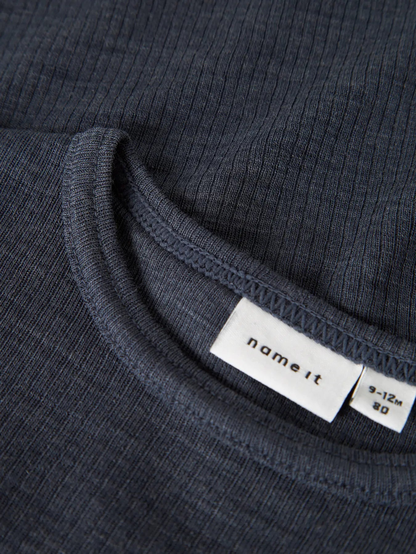 Name it - Langarmbody aus Wolle NBNWAX WOOL RIB LS BODY NOOS-Ombre Blue'