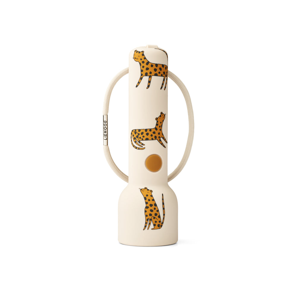 Liewood - Taschenlampe 'Gry Printed Flashlight - Leopard / Sandy'