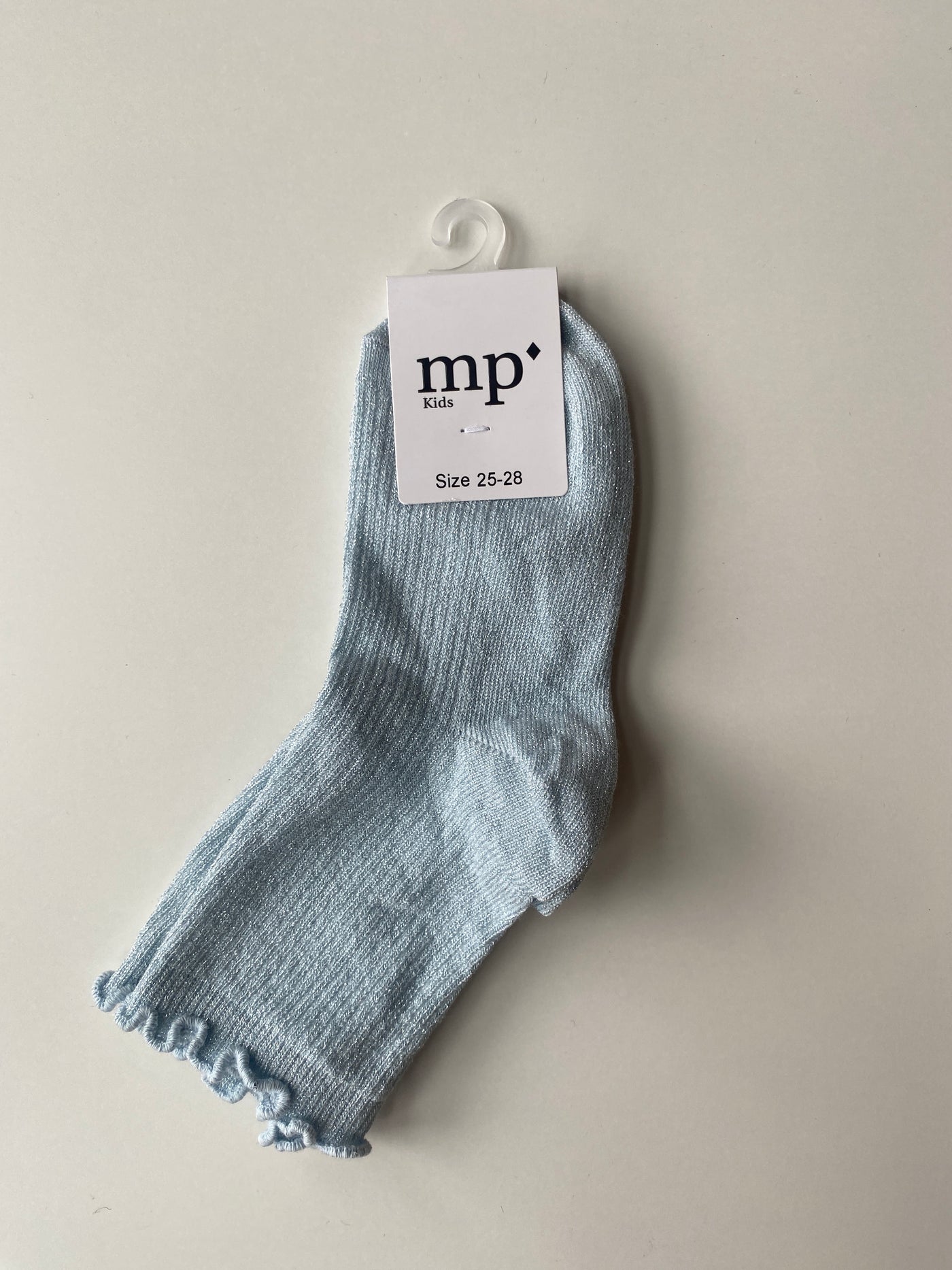 MP Denmark - Strümpfe Rosa Glitzer 'Doris glitter socks - Winter Sky'