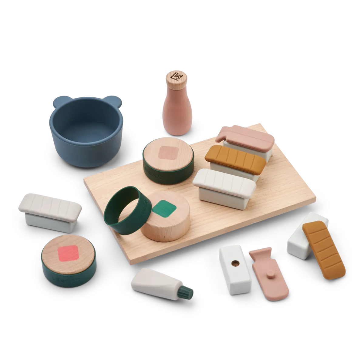 Liewood - Kinder Sushi-Set aus Holz 'QUENTIN SUSHI PLAY SET - Sandy multi mix'