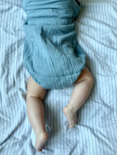 Okker-Gokker - Body aus Muslin 'MUSLIN ROMPER - MOUNTAIN BLUE'