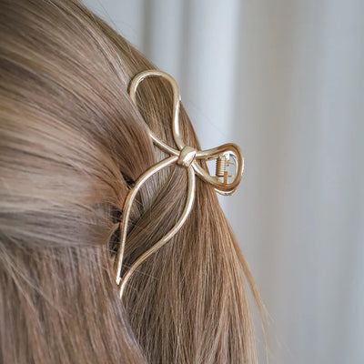 Lulue - Haarklammer mit Schleife Gold ’MAYA HAIR CLAW - BOW GOLD‘