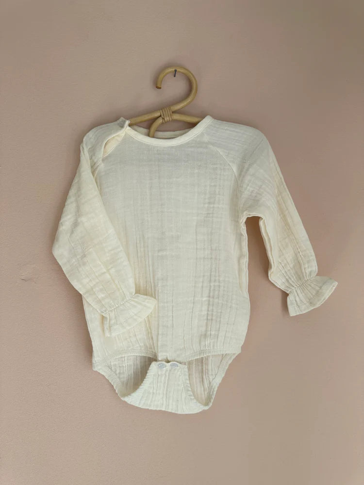 Okker-Gokker - Body aus Muslin 'MUSLIN BABY BODY/ROMPER - MILKBOY ROSE MATCH'