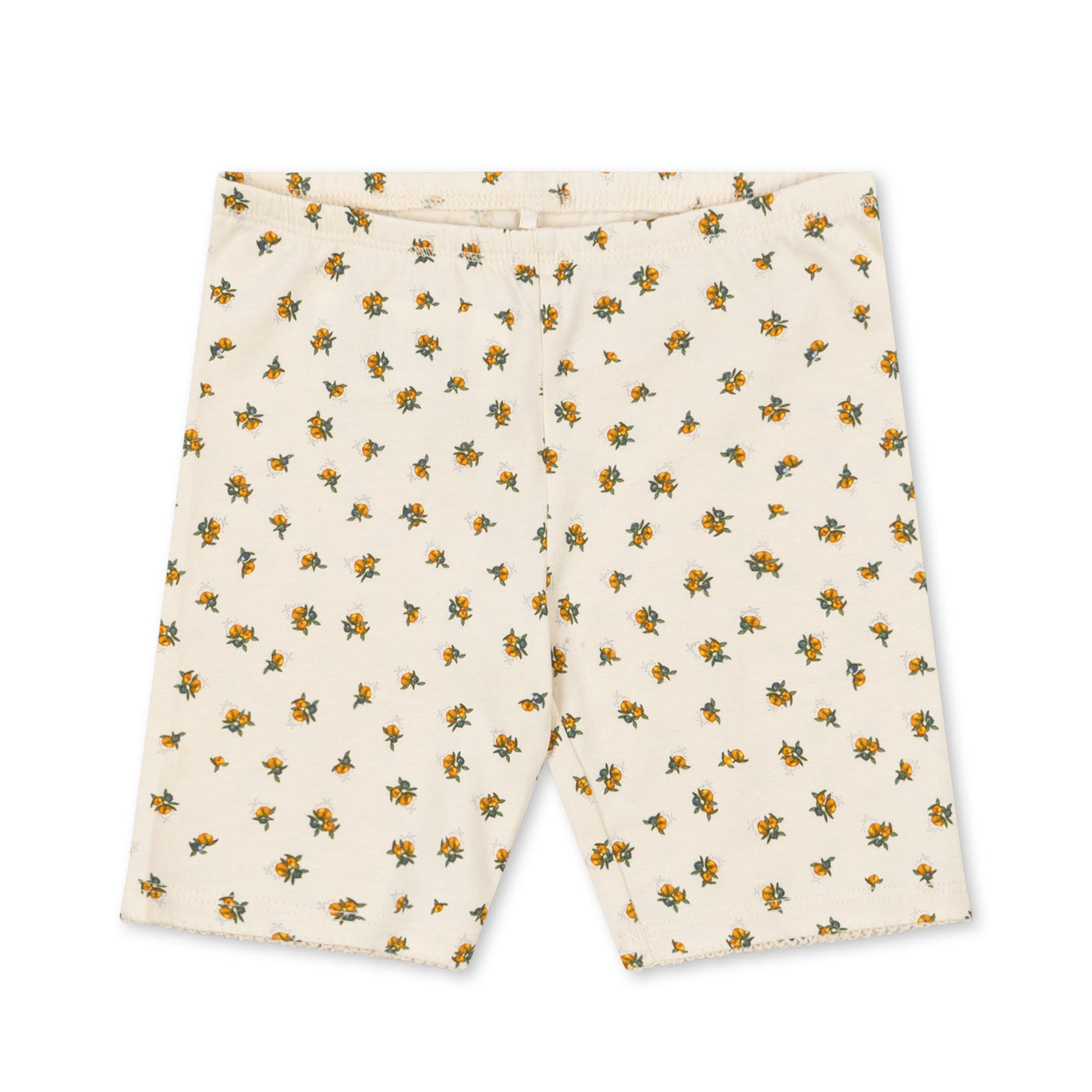 Konges Slojd - Radler mit Blumen 'BASIC SHORT LEGGINGS GOTS - PEONIA LIMONE'