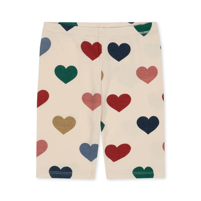 Konges Slojd - Radler mit Herzen 'CLASSIC SHORT LEGGINGS GOTS - BON COEUR COLORÉ'