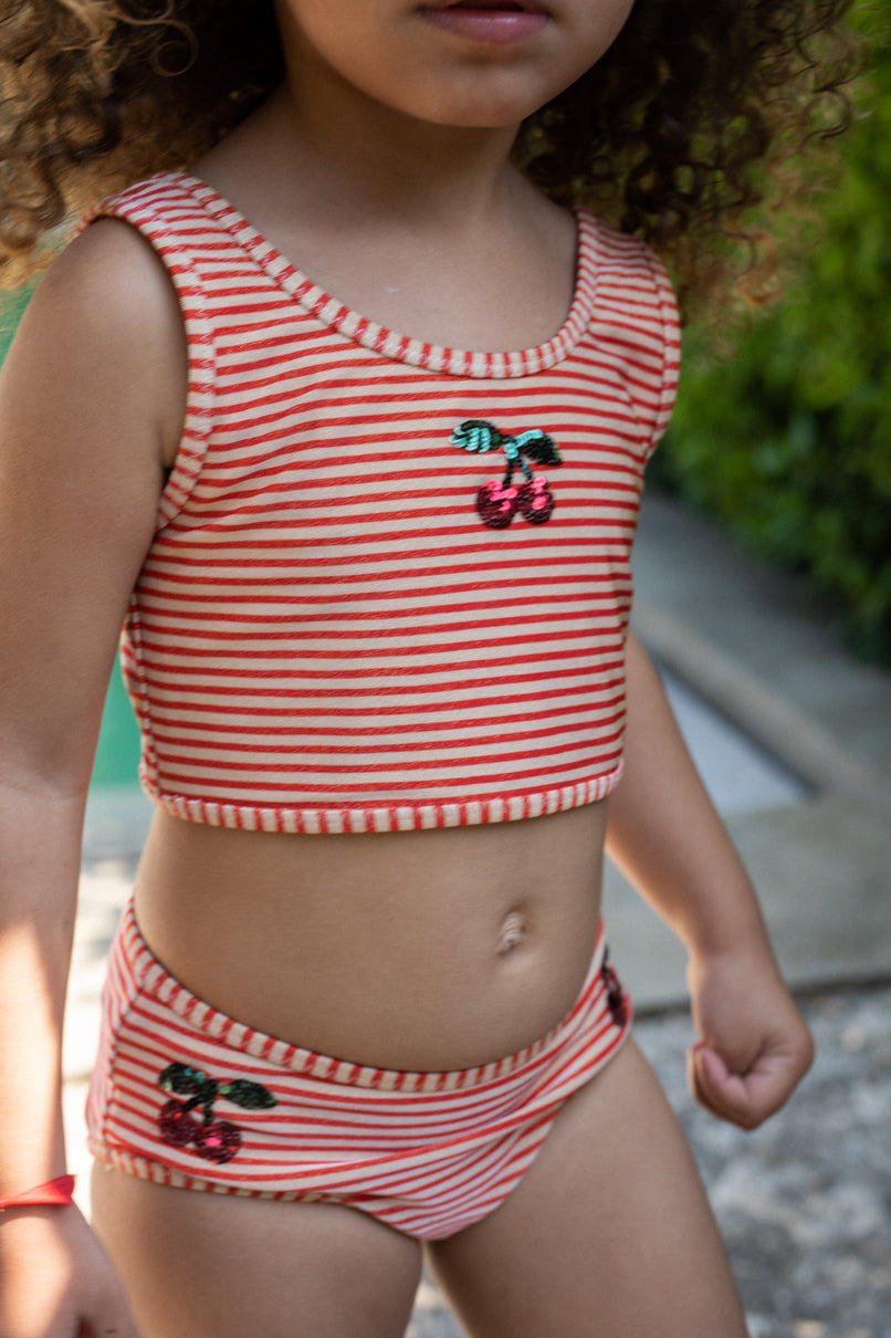 Konges Slojd - Bikini Glitzer Kirsche 'JADE SWIM BIKINI - GLITTER STRIPE'